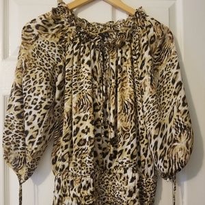 Leopard print top